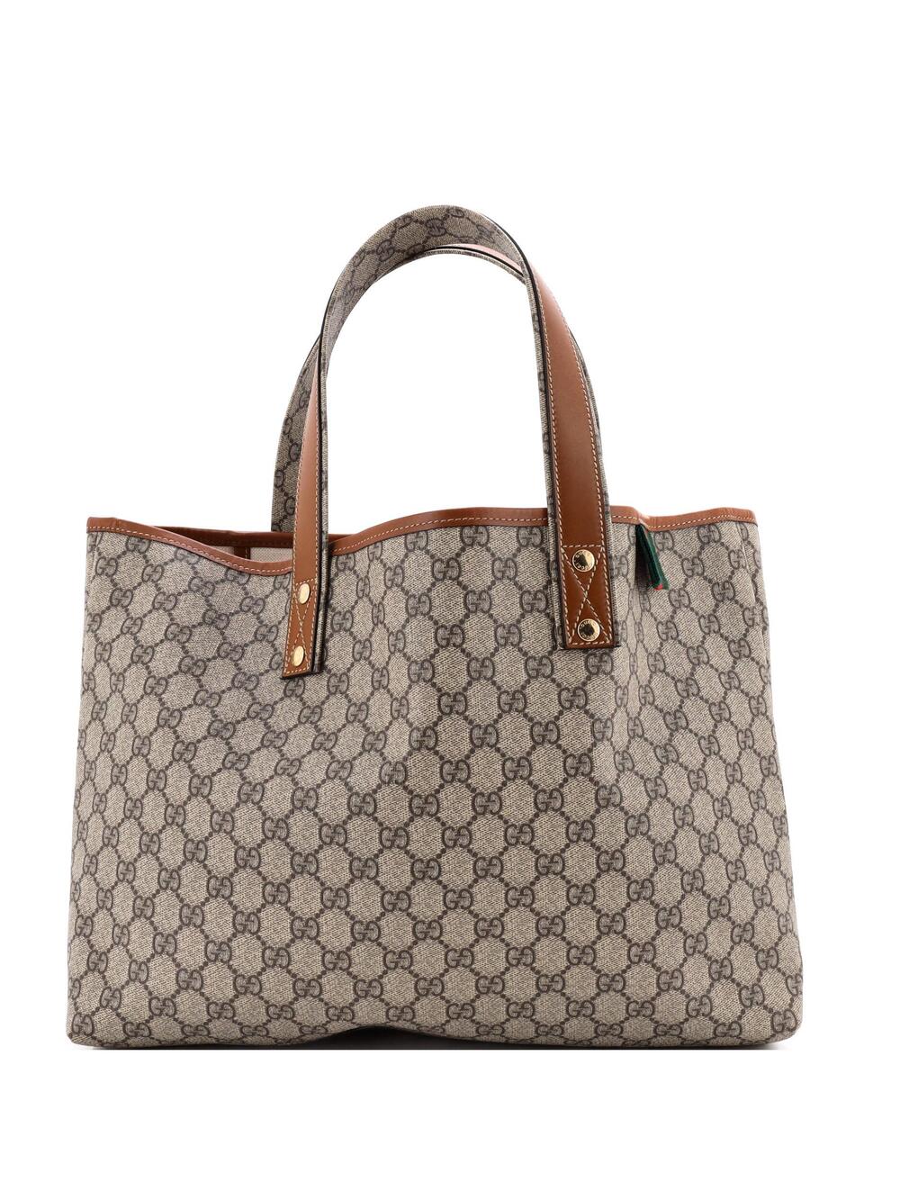 Gucci Web Loop Tote Gg Coated Canvas #370329G10B